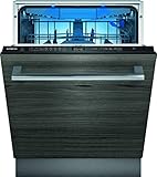 Siemens SN65ZX49CE iQ500 Vollintegrierter Geschirrspüler / C / 75 kWh / 14 MGD / Zeolith Trocknung / Smart Home kompatibel via Home Connect / glassZone im Oberkorb, Edelstahl