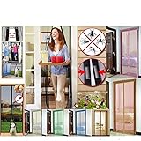 Trade Shop Traesio Fliegengitter magnetisch Insektenschutz Magic Mesh Tür Balkontür Fenster 210 x 95 cm