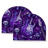 Rustikaler Serviettenhalter aus Acryl, Motiv: Gitarre, Skelett, für Picknick, Bar, rustikal, freistehend, Serviettenhalter für Stoff, Heimdekoration