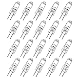 Haraqi 20 Stück G4 Halogenlampen 12V 20W 300lm, G4 Halogen 2800K Warmweiß,Kapselglühlampen Dimmbar, Kein Flackern
