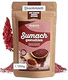 Sumach Gewürz Monte Nativo (250g) - Sumak gemahlen - Türkische Gewürze - Schonend getrocknete und aromatische Gewürze ideal zum Kochen und Würzen - Intesives Aroma und Geschmack