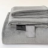 ZCXRYFL Weiche Warme Betttuch Small Single King BettwäSche Dicke PlüSch Bettlaken Matratzen Decken Dekorative Laken FüR Herbst Winter, Atmungsaktiv Langlebig, Waschbar(Pillowcase：48X74cm,Gray)
