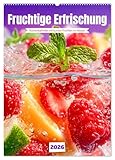 Fruchtige Erfrischung - Küchenkalender mit bunten Früchten im Wasser (Wandkalender 2026 DIN A2 hoch), CALVENDO Monatskalender: Zwölf professionelle ... in stilvolle Küchen (CALVENDO Lifestyle)