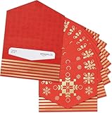 Amazon.de 25€ Gutschein im 10er Multi-Pack (Geschenkkuvert Rot und Gold)