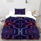 SOJFGSNAJ Regellinie Totem Bettwäsche Totem Für Allergiker Bettwäsche Aus Microfaser - Bettbezug Mit Reißverschluss Und 1 Kissenbezug Single（135x200cm）