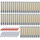 Qkbuza Angelknicklichter | 50 x Knicklichter mit Rutenspitze, Angelwerkzeug, Angelausrüstung, Angelausrüstung, Schwimmerterminal,