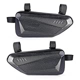 Leder & Satteltaschen Motorrad Elektrische Fahrrad Mountainbike Seite Tasche Universal Hard Shell wasserdichte Hängen Tasche Reiten Dreieck Tasche Motorradtasche(A Pair-A)