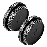 Kamera-Gehäusedeckel und Objektiv-Rückdeckel--Set für Minolta MD MC Mount Kameras und Objektiv, 2 Sets