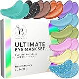 Augenpads Gegen Augenringe (30 Paare), Eye Pads Mixbox, Eye Patches zur Augenringe Entfernen, Under Eye Patches für zur Hydratation, Augenpads gegen Tränensäcke, Eye Mask, Augenringe Pads