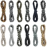 SOFPLATE 60 m/196 Fuß 12 Farben Fallschirmseilschnur Bastel Fallschirmschnur 4mm 7 innere Spandex Kerne Stränge 550 lb Bunte Kombi Fadenschnüre Für Die Schmuckherstellung Armbänder Halsketten Zubehör