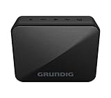 GRUNDIG Solo+ Black - Bluetooth Lautsprecher, Soundbox, 3.5 W RMS Leistung, 30 Meter Reichweite, mehr als 20 Stdn. Spielzeit, Bluetooth 5.3, Spritzwassergeschütztes Gehäuse (IPX5), Schwarz