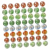 VICASKY 100St Murmeln Marmorlabyrinth Kinderspiele Leuchtstäbe Murmelbahn kreativer Kieselstein für kinderspielzeug Kid Toys Aquarium-Dekore aus Glasperlen
