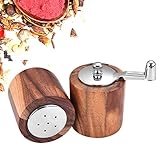 Handkurbel Premium Mühle 2 in 1mit Keramikkern, Grinder Crusher Pollen Kräutermühle, Gewürzbehälter Gewürze Aufbewahrung, für Gewürze, Kräuter, Spices