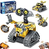 Sillbird Roboter Kinder für Jungen, 5-in-1-Technik Roboter mit App-Fernsteuerung, Wall/Mech Dinosaurier/Stunt-Auto Programmierbares Bauspielzeug, Kreative Geschenke für Jungen und Mädchen ab 8+ Jahren