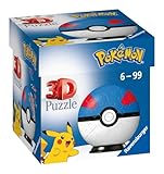 Ravensburger 3D Puzzle 11265 - Puzzle-Ball Pokémon Pokéballs - Superball - [EN] Great Ball - für große und kleine Pokémon Fans ab 6 Jahren