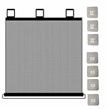 Teleskop-Teleskop-Barriere für Haustiere, sicherer Sitz, für den Innen- und Außenbereich, verstellbare Breite, automatische versenkbare Tür