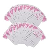 VICASKY 20St Monat Aufkleber Neugeborenes für Artikel geburtskarten babyratgeber neue Mamakarten Requisiten zur Geschlechtsvorhersage Hochwertige selbstklebende Aufkleber Rosa