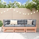 BOWEKAM Home & Garden-3-teiliges Garten-Lounge-Set Massivholz Douglas-Möbelwahl