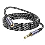 MOSWAG 3.5mm Klinke Verlängerung 1M, 3,5mm Kopfhörer Verlängerungskabel, 3.5 mm Stereo Aux Verlängerungs Kabel mit Vergoldetem Stecker Kompatibel mit Phone oder Smartphones,Kopfhörer,Media-Player