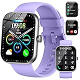 Smartwatch Herren Damen, 1,57' HD Fitnessuhr Damen mit Telefonfunktion, Wasserdicht Smart Watch 110+ Sportmodi, Fitness Tracker mit Herzfrequenz Schlafmonitor Schrittzähler, Sportuhr für Android iOS