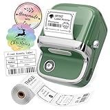 Phomemo M150 Thermo etikettendrucker, Kompakte tragbare Beschriftungsgerät, Bluetooth Etikettendrucker für Barcodes, QR Codes, Büro, Lebensmittel & Einzelhandel, Ideal für Zuhause & Kleinunternehmen