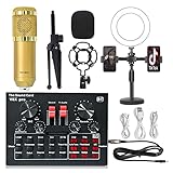 NHJYKJ Audio -Mixer Kondensatormikrofon -Bündel -Mikrofon -Kit V8 Live -Soundkarte BM800 Mikrofon -Mobiltelefon Computer Universal Sound Card Audio Qualität (Color : 6)