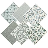 6 Stück Schwedische Geschirrtücher für die Küche super saugfähig waschbar schwedische Geschirrtuch Wiederverwendbare Küchentücher kein Geruch Zellulose-Schwammtücher 17.3x19.3 cm