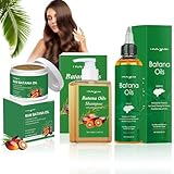 Batana Öl für Haarwachstum 3 Stück, Batana Haaröl + Batana Oil Shampoo + Batana Haarspülung, Batana Shampoo für Haare, Bio Batana-Öl-Conditioner, Geeignet für alle Haartypen