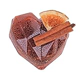 Tea Bomb Herz Braun – Teaballs Geschenkset mit schwarzem Tee & Erdbeer-Orangen-Aroma – kalorienarm Süßstoff – veganes Tee-Geschenk zum Geburtstag, Für Frauen – originelle Geschenkidee