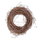 HOMOCONO DIY Hängender Kranz Aus Rattan 200g Bodenrattan Für Handgemachte Weihnachtsdeko Und Kreative Bastelprojekte Ideal Für Festliche Dekoration Und Individuelle Wreaths