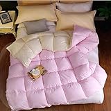 PLSZLL 10,5 Tog Einzelbettdecke - Sommer-Daunendecke, extra leichte Bettdecke, superweiche Steppdecke zum Schlafen, Sofas, Schlafzimmer, Gästezimmer - Geschenk für Mama