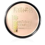 Eveline Cosmetics Art Professional Make-up Mattierendes Mineralpuder mit Seide - 32 Natürlich, Anti-Glanz-Komplex, Porenverstopfungsfreie Formel, Erhältlich in 6 Nuancen