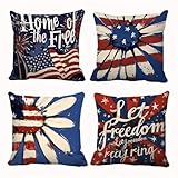 Kissenbezüge 4er Set Blume 70x70cm Dekorative Kissenhülle, Samt Zierkissenbezüge mit unsichtbarem Reißverschluss, Weich Kissen Bezug Zierkissen für Sofa Schlafzimmer Wohnzimmer Zuhause Dekor Sv6345