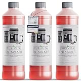 PURIVITA® Universal Entkalker Kaffeevollautomat [3x750ML] - Kaffeemaschinen Entkalker Flüssig - Flüssigentkalker Kaffeemaschine Reiniger - Kalkreiniger Kaffeevollautomaten - Für alle Kaffeeautomaten