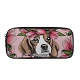 Tomeusey Federmäppchen für Mädchen, Jungen, Kinder, große Kapazität, großes Federmäppchen, Stifteetui, tragbar, Büro, Schreibwaren, Make-up-Tasche für Schule, Büro, hund, Einheitsgröße, Schulranzen