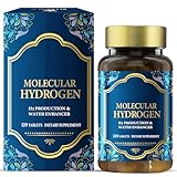 Molecular Hydrogen Water Tablets für Trinkwasser, (120 Pcs) 200mg Magnesium pro Tablette, fördert die Gesundheit des Gehirns, steigert die Energie, Instant Wasser, Non-GMO, Vegan, Glutenfrei