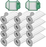 12 Stück Staubsaugerbeutel und 2 Filter für Vorwerk Kobold VK7 FP7 Premium Filtertüten Staubsauger Akku Beutel