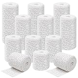 12 Rollen Gipsbinden Set 20cm 15cm 10cm 5cm x 270cm Gipsbinden zum Basteln Gipsverband Babybauch Gipsbinden Gipstuch für Gipsabdruck Gips Bauch Verband Gipsbinden zum Basteln Kinder