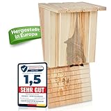 3 Stück Oramics Fledermauskasten aus Kiefernholz [Made in Europe] – Fledermaushaus für den Garten als Unterschlupf und Winterquartier für Fledermäuse – Fledermaus Nistkasten Winter- und Wetterfest