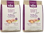 Bosch HPC Soft Mini Perlhuhn & Süßkartoffel | halbfeuchtes Hundefutter für ausgewachsene Hunde Kleiner Rassen | Single Protein | Grain-Free | 1 x 2.5 kg (Packung mit 2)