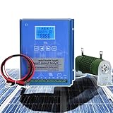 menglanchang 20000W-Batterie-Off-Grid-Controller | Windturbinen-Solar-Hybrid-Mppt-Lade-Boost-Controller FüR Windgenerator/Solarpanel-Controller - LCD-Anzeige/Automatische Identifikation,12V