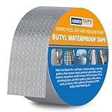 ADHES Butylband Dichtungsbänder Silber Aluminiumfolie Tape Abdichtband Wasserdichte Klebeband Dichtmasse Reperaturband Klebeband Flachdach (5cm x 5m)