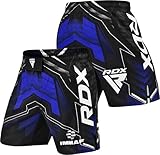 RDX MMA Shorts Sporthose Herren Kurz, IMMAF Boxen Trainingshose Männer, Kickboxen Muay Thai Boxing Grappling Boxhose Sparring, Freefight Martial Arts Kampfshorts Fitness