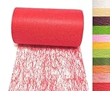 s.dekoda Tischband 20m x 15cm Vlies Tischläufer Vliesband Tischvlies Dekovlies Rot