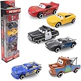 Forhome Spielzeugauto Set, 6 Pack Kinderidee Spielfahrzeuge Toy Cars Autos, Lightning Spielzeugauto Geschenk für Kinder ab 3 Jahre
