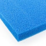 Pondlife Filterschaum blau 50x50x5 cm PPI 20 mittel, Filtermatte Teich und Aquarium, zuschneidbar, zur optimalen Verwendung als Filtermedium in Teichfiltern