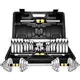 Übungs- und Fitness-Hanteln, galvanisierte Hantel mit Kunststoffbox, Fitnessgerät, Hantel-Set (10 kg × 2 Krafttrainingsgeräte, 20 kg)