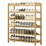 TEESONG Schuhregal, Schuhregal, 6-lagig, hohe Kapazität, Schuh-Organizer für den Eingangsbereich, einfache Haushaltswaren für Schuhablage für den Eingangsbereich, Schuh-Organizer (Farbe: A)