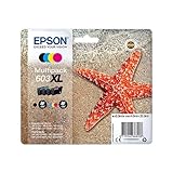 Epson Original 603XL Tinte Seestern Multipack 4-farbig XL, WF-2820DWF WF-2830DWF WF-2840DWF WF-2850DWF XP-2100 XP-2150 XP-3100 XP-3150 XP-4100 XP-4150, ReadyPrint Flex-Tintentarife