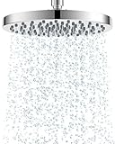 Hibbent Fester Duschkopf, 20,3 cm, Regenduschkopf, Hochdruck, schwenkbarer Sprühwinkel, voluminöses Duscherlebnis, einfache Installation, Ersatz-Duschköpfe, Edelstahlabdeckung, Chrom